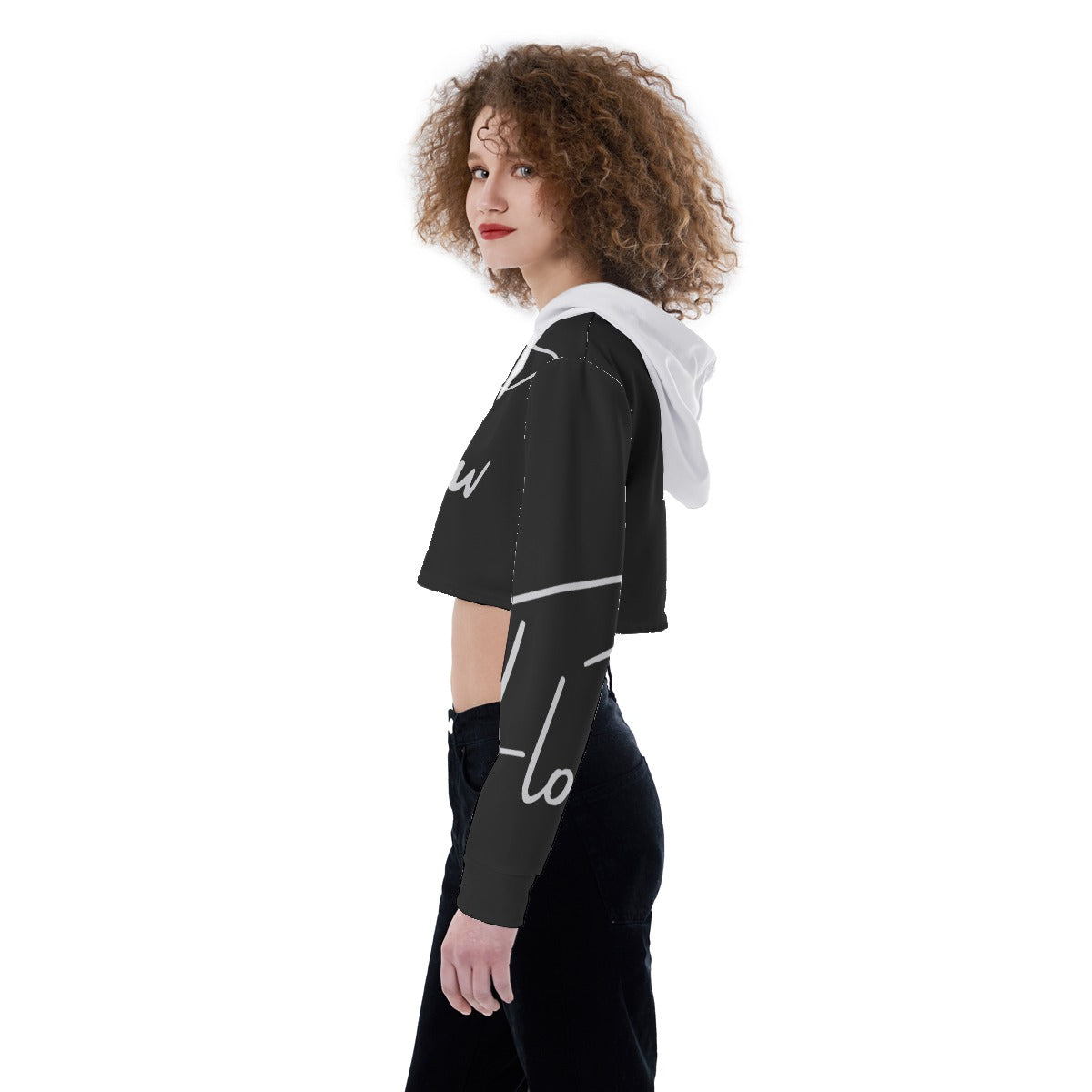 BLK Flow Women's Crop Top Hoodie