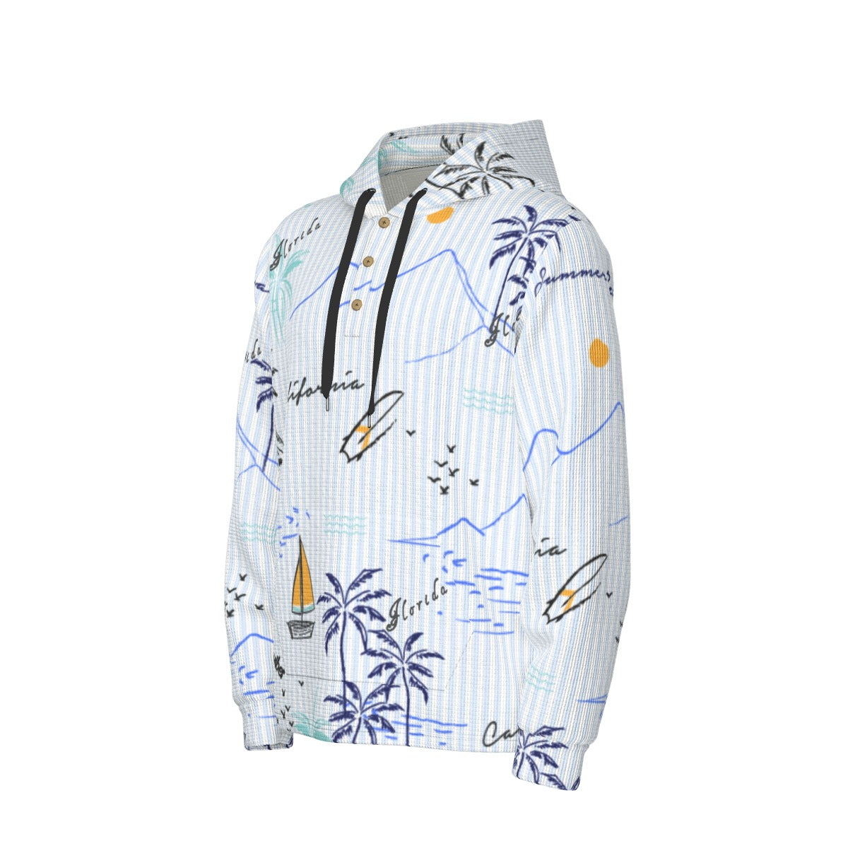 Men's Half-Button Hoodie