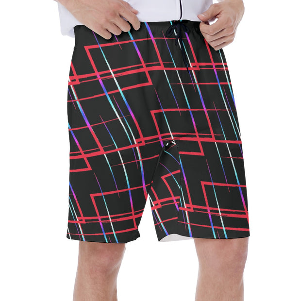 line art  Men's Beach Shorts