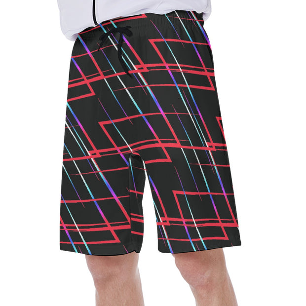 line art  Men's Beach Shorts