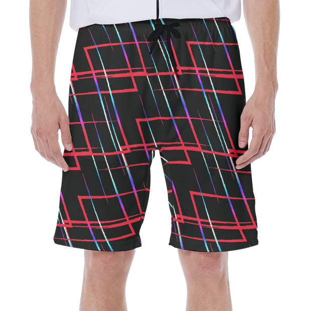 line art  Men's Beach Shorts