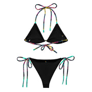 Neon Flowers string bikini