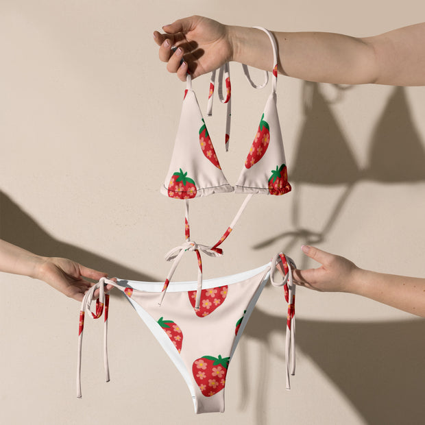 Strawberry string bikini