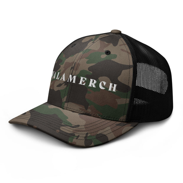 Camouflage trucker hat