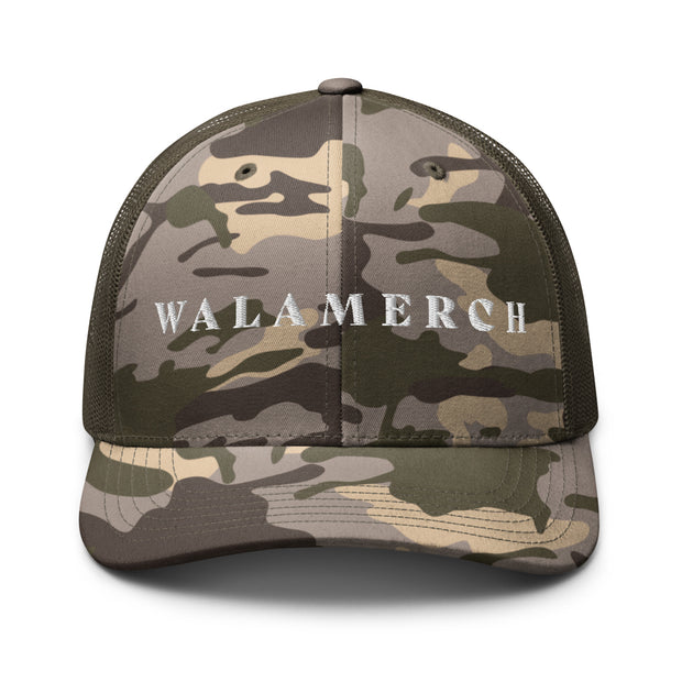 Camouflage trucker hat