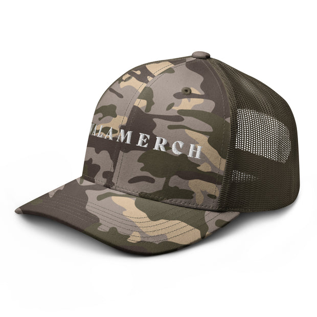 Camouflage trucker hat