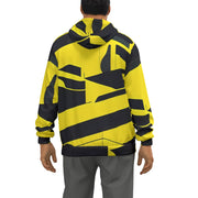 "Streetwear Elegance: Black & Yellow Hoodie for Hoodie Aficionados"