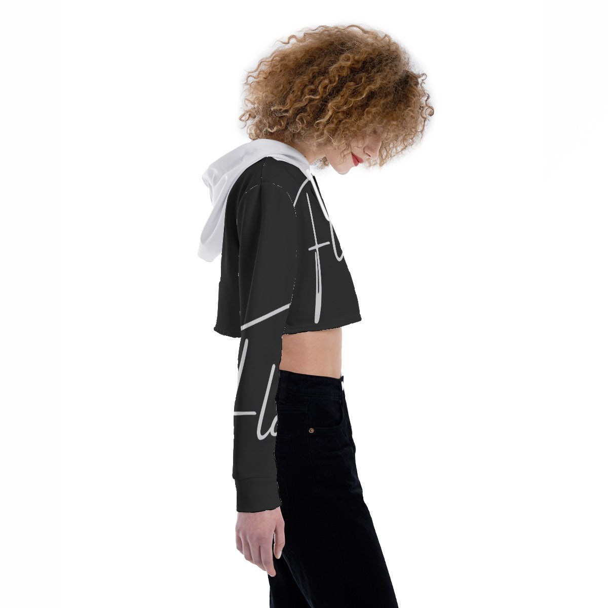 BLK Flow Women's Crop Top Hoodie