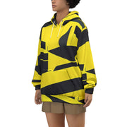 "Streetwear Elegance: Black & Yellow Hoodie for Hoodie Aficionados"