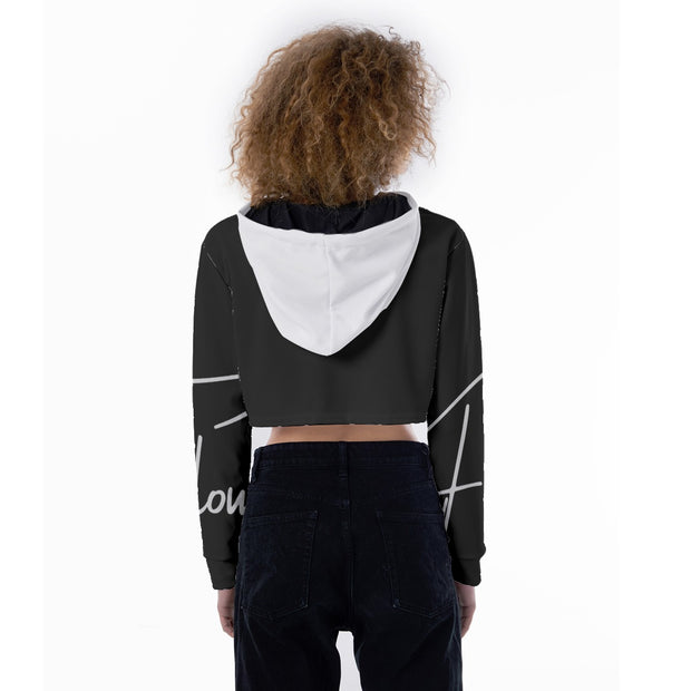 BLK Flow  Women's Crop Top Hoodie