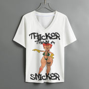 Thicker Than A Snicker Women's V-neck T-shirt