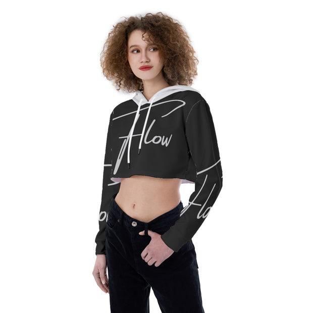 BLK Flow  Women's Crop Top Hoodie