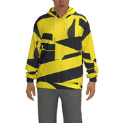 "Streetwear Elegance: Black & Yellow Hoodie for Hoodie Aficionados"